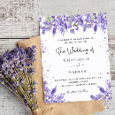 Search for violet wedding invitations Lavender