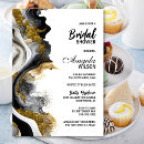 Search for agate bridal shower invitations Black
