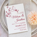 Search for crimson and white wedding invitations Couple