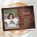 Search for rustic memorial service invitations Funeral