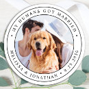 Search for just married wedding stickers We eloped