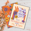 Search for peace out single digits invitations Hippie