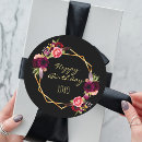 Search for happy birthday floral stickers Party