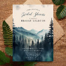 Search for pine tree bridal shower invitations Watercolor