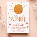 Search for sunshine baby girl shower invitations Boho