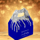 Search for royal blue favour boxes Silver