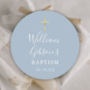 Search for blue cross christening stickers Baby boy
