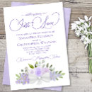 Search for purple and white wedding invitations Nothing fancy just love