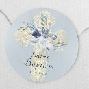 Search for cross baptism stickers Gold foil
