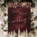 Search for red christmas wedding invitations Winter wonderland