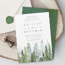 Search for pine forest wedding invitations Winter