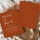 Search for burnt orange save the dates Boho