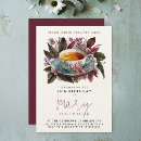 Search for vintage tea birthday invitations Watercolor floral