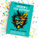 Search for kids painting party invitations Paintball