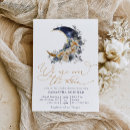 Search for navy and gold baby shower invitations Moon