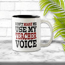 Search for teacher voice mugs Education