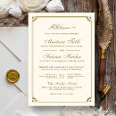 Search for gold border wedding invitations Modern
