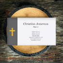 Search for religious business cards Black