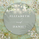 Search for floral name stickers Sage green