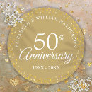 Search for 50th golden anniversary wedding stickers 50 years