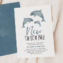 Search for dolphin baby shower invitations Under the sea