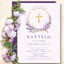 Search for lilac christening invitations Cross