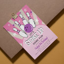 Search for purple bowling invitations Pink and purple