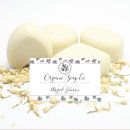 Search for soap business cards Black and white