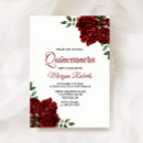 Search for rose quinceanera invitations Floral