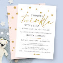 Search for twinkle twinkle little star baby girl shower invitations Modern