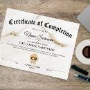 Search for participation Certificate of completion
