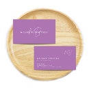 Search for lavender business cards Professional