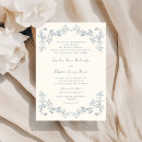 Search for line art wedding invitations Dusty blue