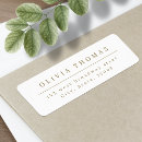 Search for sophisticated return address labels Elegant