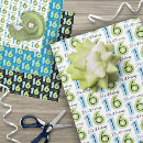 Search for 16th birthday wrapping paper Typography