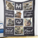 Search for cat photo blankets In loving memory