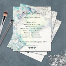 Search for teal blue flyers Beauty salon