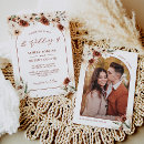 Search for rustic photo wedding invitations Calligraphy script
