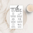 Search for candle business cards Black and white