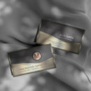 Search for monogram logo business cards Gold