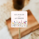 Search for spring pink square stickers Watercolor floral