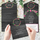Search for grey barn wood wedding invitations Floral