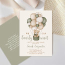 Search for teddy bear baby boy shower invitations Green