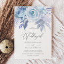 Search for dusty blue and silver wedding invitations Modern