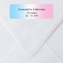 Search for gender reveal return address labels Blue