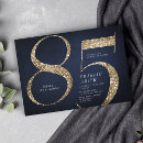 Search for gold 85th birthday invitations Simple