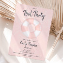 Search for beach sweet 16 invitations Fun pool paty