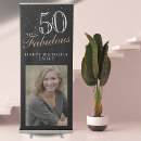 Search for 50th birthday party signs 50 and fabulous