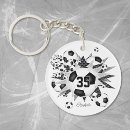 Search for and white star key rings For kids