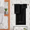 Search for black and white modern bath towels Simple